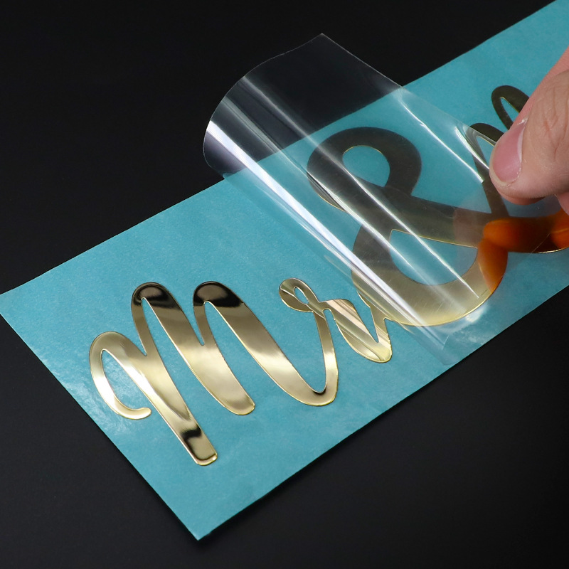 3D Printing Gold - Autocollants de transfert 3D en métal