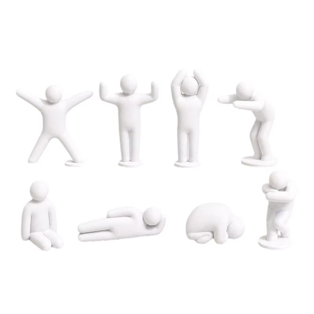 3D Printing Figure - Figurines Mecha à Peindre, Ornements de