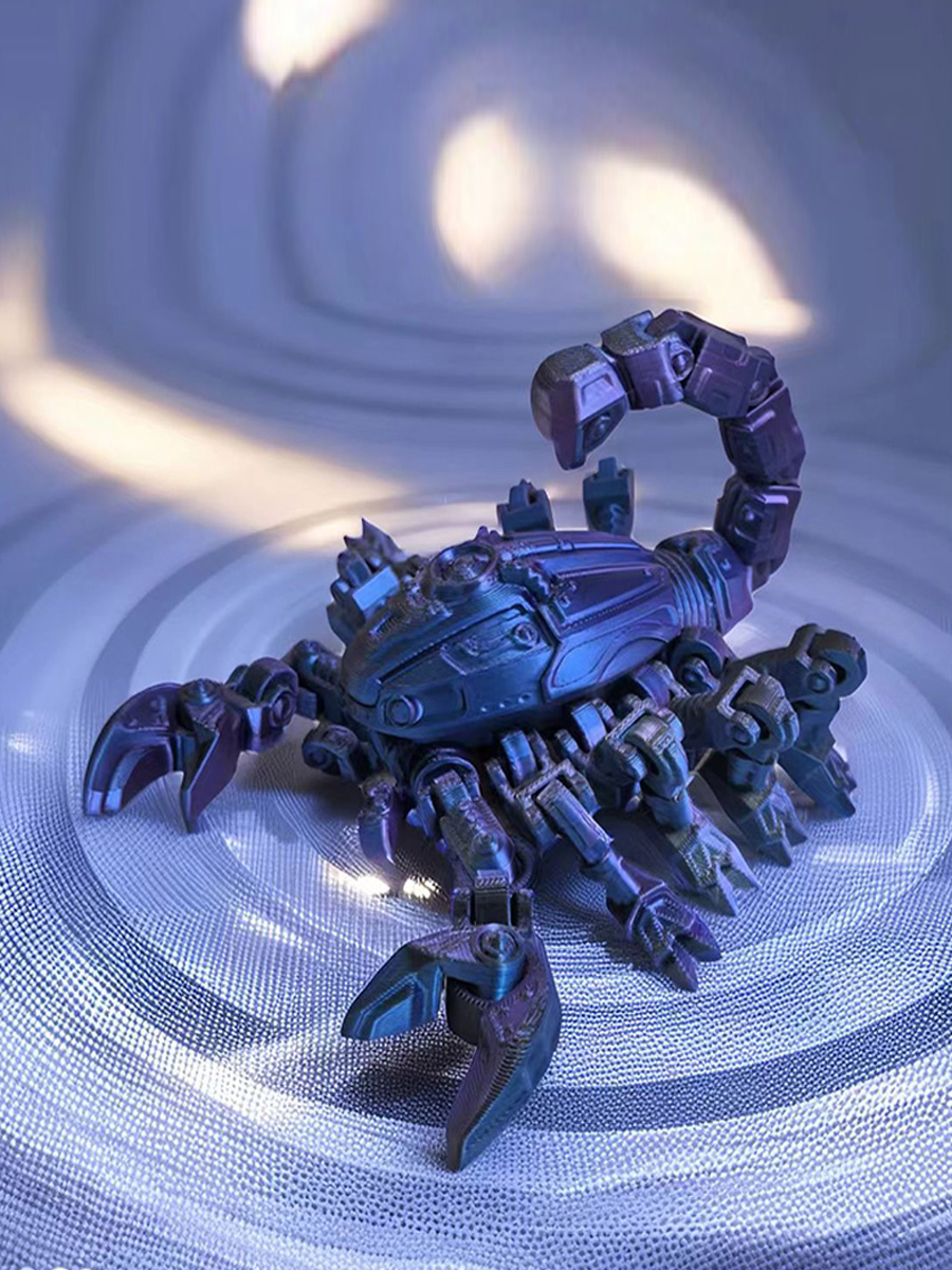 3D Printing Figure - Figurine d'action de scorpion mécanique imprimée