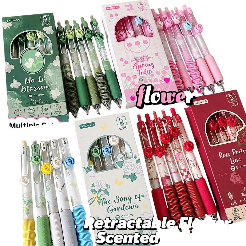 3D Printing Pen For Adults - Stylos gel rétractables à imprimé floral