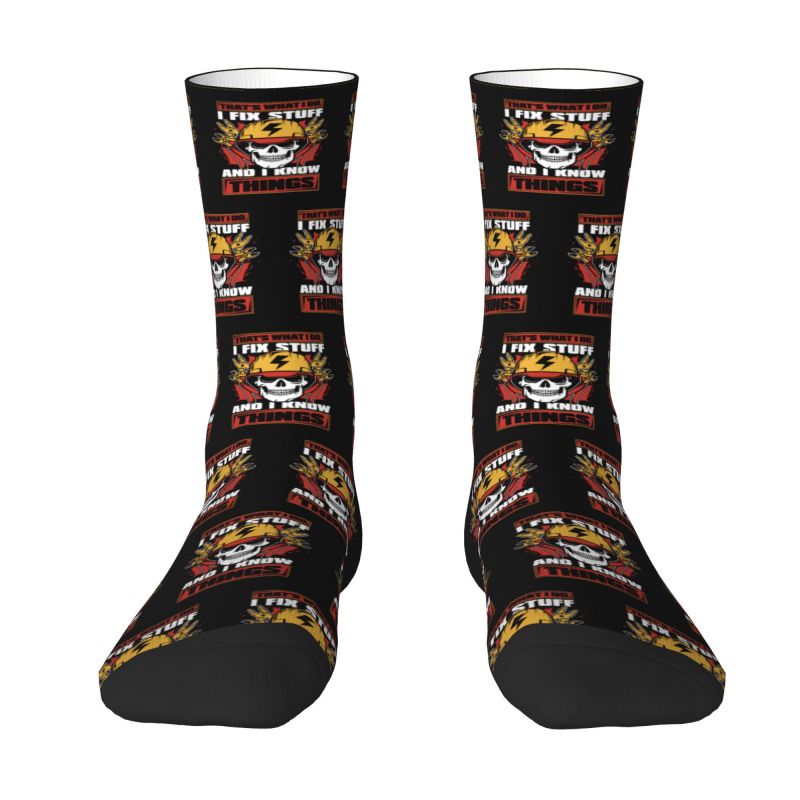 3D Printing Engineer - Chaussettes d'équipage personnalisées pour hommes, chaussettes