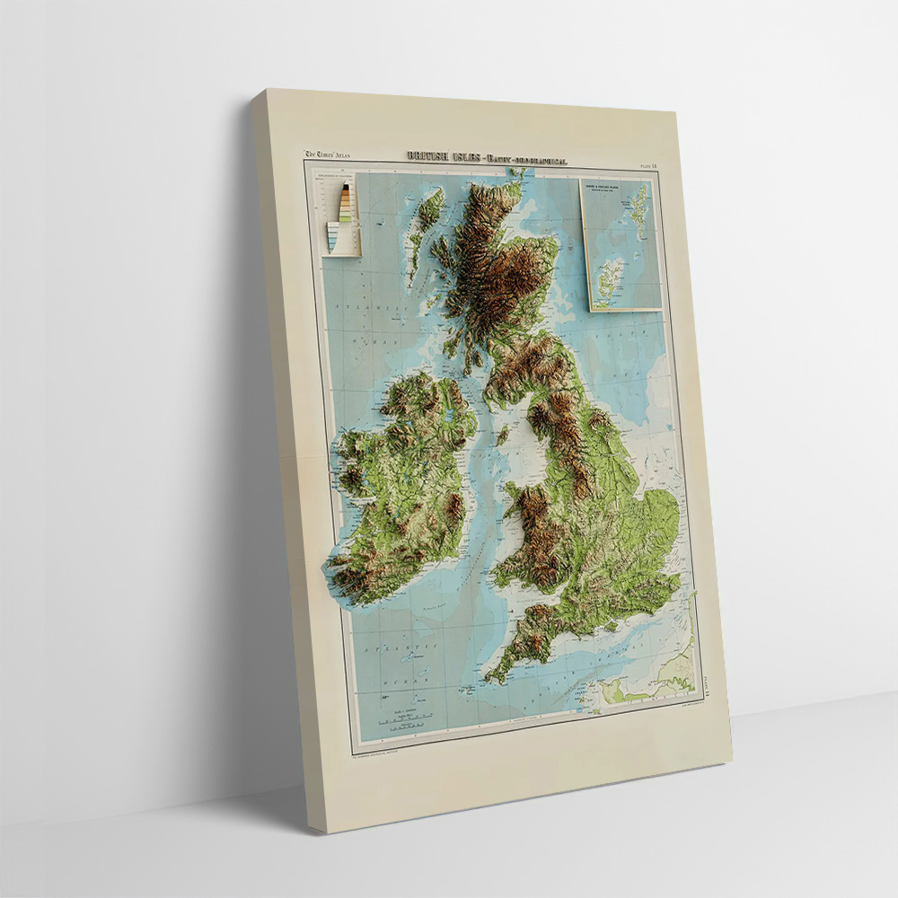 Carte en relief 3D des îles br - 3D Printing Figure avis et prix
