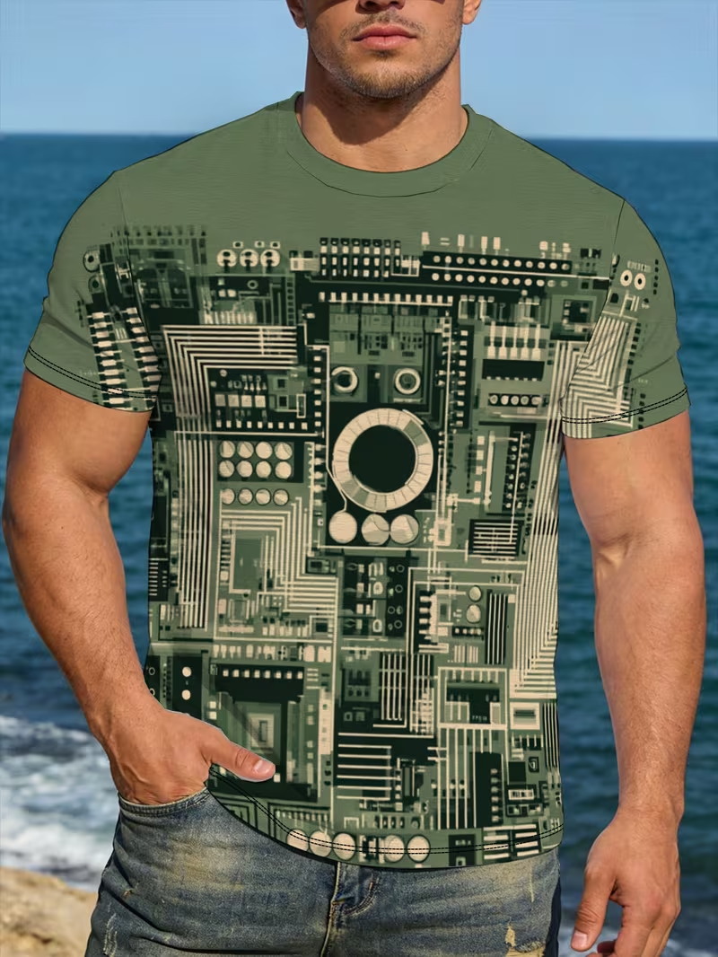 T-shirt imprimé 3D pour homme, - 3D Printing Engineer avis et prix