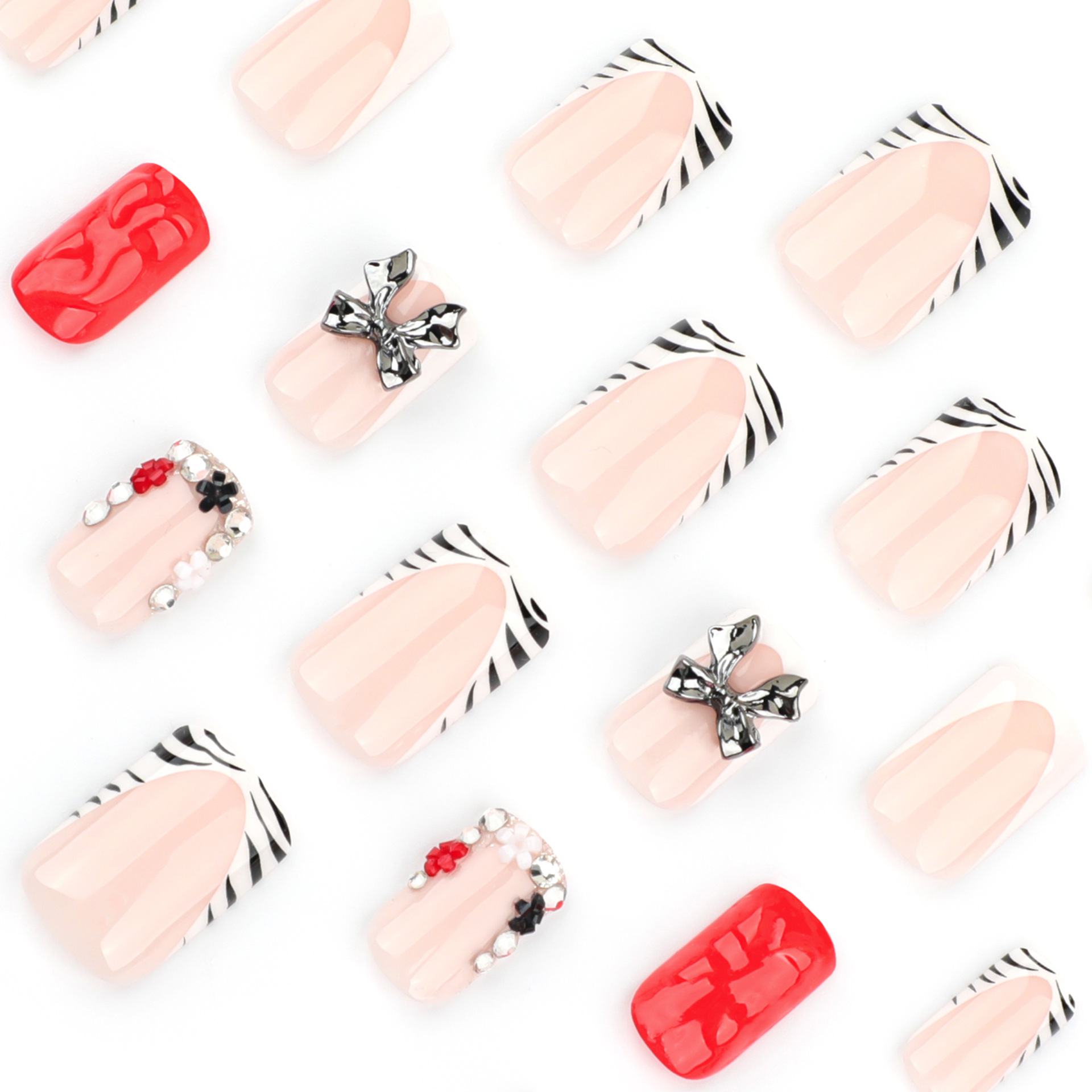 Faux ongles à imprimé zèbre, s - 3D Printing Ptc avis et prix