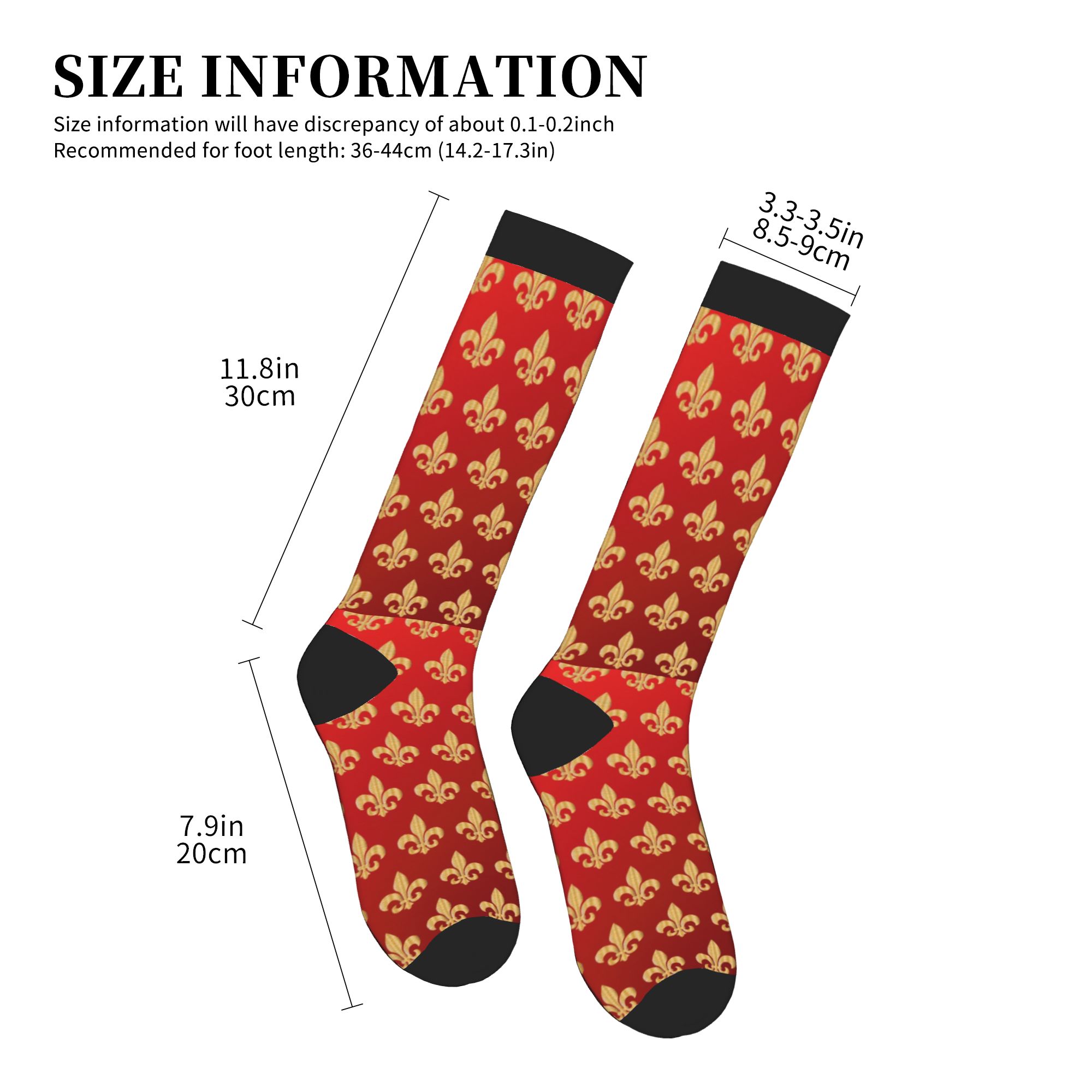Chaussettes de sport unisexes  - 3D Printing Gold avis et prix