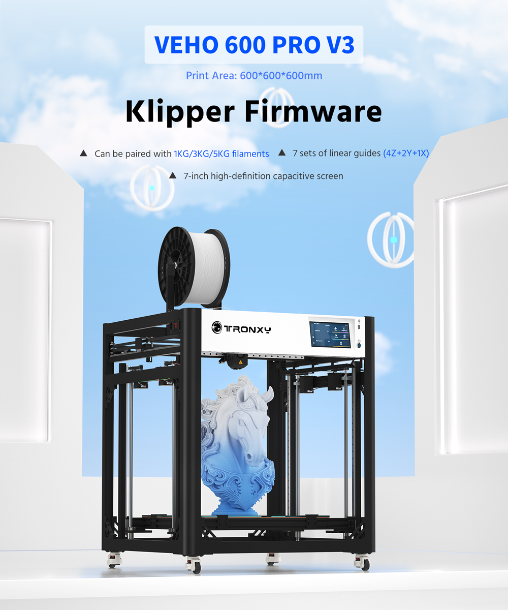 Imprimante 3D Tronxy VEHO-600  - 3D Printing X Y Z Axis avis et prix