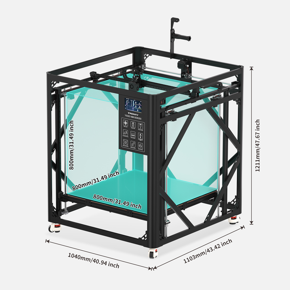 Tronxy VEHO-800-12 ou PRO gran - 3D Printing X Y Z Axis avis et prix